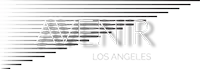 Transparent Avenir Pilates logo in black and white